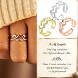Bague Vague Diamant Double Couche