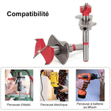 Jeu de mèches de positionnement pour le travail du bois