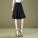 Pantalon à Jambe Large Drapé De Glace à Taille Haute