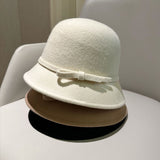 Chapeau de pêcheur en tweed de laine