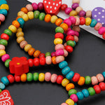 Bracelets en Bois Colorés