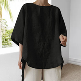 Haut Décontracté En Coton Et Lin Pour Femmes