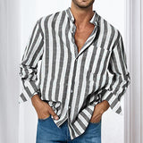 Chemise Décontractée Á Rayures