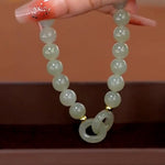 Bracelet calcédoine vintage