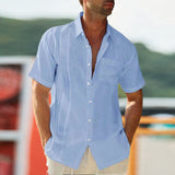 Chemise à boutonnage simple avec poches