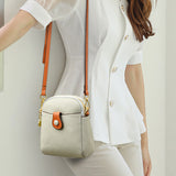 Élégant sac à bandoulière contrasté