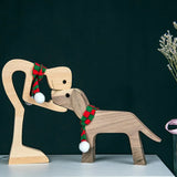 Ornements de table de sculpture en bois