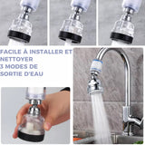 Robinet de filtre à pression étanche aux éclaboussures à trois vitesses