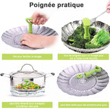 Vapeur Pliante En Acier En Forme De Fleur