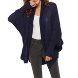 Cardigan en Tricot de Couleur Unie