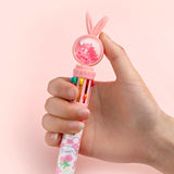 Stylos à bille lapin dessin animé 10 couleurs