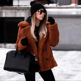 Veste en Peluche pour Femmes en Polaire