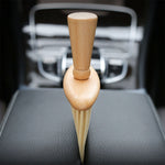 Brosse à poussière de voiture en bois