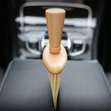 Brosse à poussière de voiture en bois