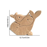 Décoration en Bois Sculptée en Forme d'Animal la Fête des Mères