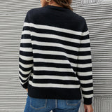 Pull Ras Du Cou Rayé