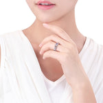 Bague plaqué or zircon incrusté dichroïque