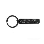 " I LOVE YOU MORE. THE END. I WIN." Porte-clés Drôle de Cadeau de Noël🎁