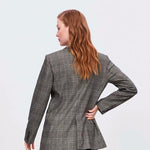 Veste de costume décontractée Blazer à carreaux - ciaovie