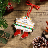 Pendentif chaussettes de Noël Noms de famille personnalisés (sans lettres) - Bricoler soi-même