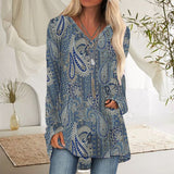 Haut à Manches Longues avec Imprimé Cachemire