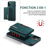Étui de Téléphone Portefeuille Amovible 2 en 1