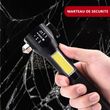 Lampe de poche anti-éblouissement de marteau de sécurité