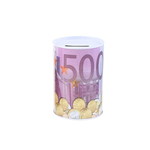 Banque Cylindrique Créative Euro Dollar en Métal