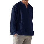Chemise en lin à manches longues