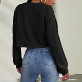 T-shirt Ample à Encolure en V