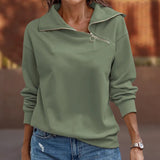 Haut Décontracté avec Fermeture Éclair