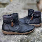 Bottes zippées imperméables pour femmes