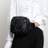 Sac à bandoulière vintage pour femme en cuir souple