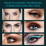 Eyeliner sans Fuite Facile à Utiliser (avec pinceau)