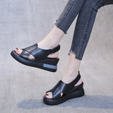 Pantoufles et sandales à plateforme à bout ouvert pour femmes