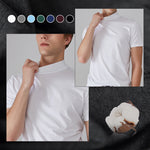T-shirt homme coupe slim à col montant