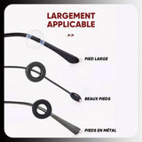 Retenues de lunettes souples antidérapantes (5 paires)