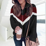 Manteau en laine contrastée