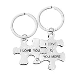 Jeu de porte-clés puzzle pour couple