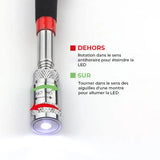Outil de prélèvement magnétique rétractable à LED