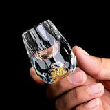 Verre à vin en forme de diamant
