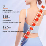 Masseur de dos de corde de rouleau de muscle de corps