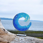 Sculpture En Verre Fusionné Ocean Wave
