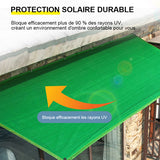 Filet de protection solaire extérieur haute densité