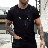 T-shirt 3D à col ras du cou pour hommes