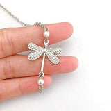 Bracelet de cheville femme libellule insecte