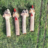 Poulet/autruche cachés drôles de long cou pour le décor de jardin