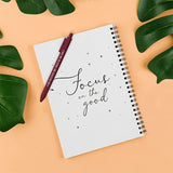 Stylos à bille Girl Power colorés doux au toucher (5 pièces)