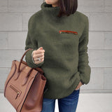 Pull Thermique à Col Roulé Zippé