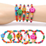 Bracelets en Bois Colorés